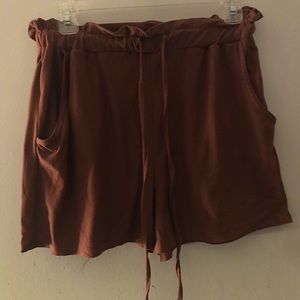 Dark Nude, Medium Length Comfy Shorts